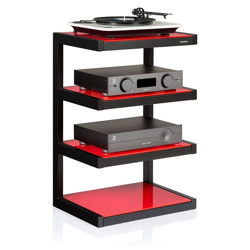 Norstone ESSE Mobile Rack Porta Elettroniche HiFi Red