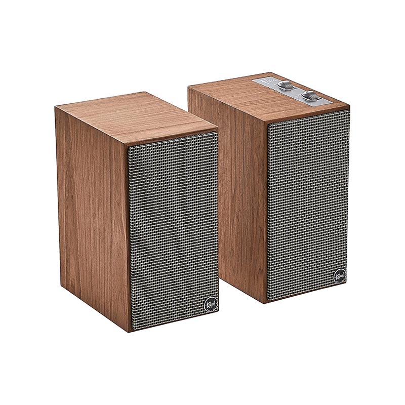 Coppia diffusori attivi bluetooth Klipsch The Fives Wallnut - immagine 2